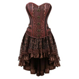 Women's Steampunk Cosplay Skirt Set - Black - Corset Skirt Set - 6XL - Polyester - image 24