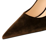 Women's Suede Fashion High Heel Stiletto - Royal Blue - Pointy Heels - 40 B - PU Suede - image 11
