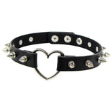Women's Heart Choker Cosplay Collars - Black - Heart Choker - Medium - PU Leather - image 15