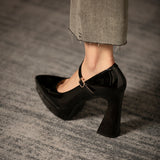 Women's Formal Dress Shoes Spool Heel - White - Shoes - 10.5 B - PU Leather - image 39