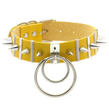 Women's Ring Collar Gothic Necklace - Black - Ring Collar Necklace - PU Leather - image 9