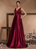 Women's Elegant Satin Sequin Dresses - Navy Blue - Evening Dress - XXL - Polyester Sequin - image 33