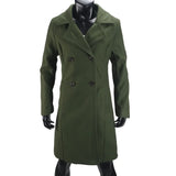 Women's Slim Fit Double Breast Overcoat - Khaki - Women's Jacket - XXXL - Polyester - image 29