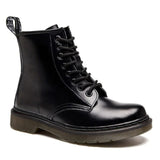 Unisex Genuine Leather Lace Up Ankle Boot - White - 1 / No Fur - 45 B - Leather - image 33