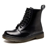 Unisex Genuine Leather Lace Up Ankle Boot - White - 1 / No Fur - 45 B - Leather - image 39