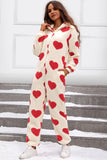 Sleepwear Women's Heart Zip Up Onesee - Deep Red - Onesee - XL - Plush - image 12
