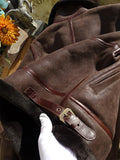 Men's Genuine Leather Sheepskin Jacket - Black - Bomber Jacket - 6XL - Genuine Leather - image 24