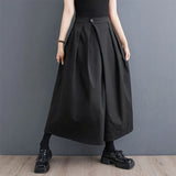 Men's Women's Gothic Wide Leg Pant Skirts - Black - Pant Skirt - 4XL - Cotton - image 13
