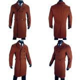 Men's Stylish Business Casual Overcoat - Grey - Jacket - 2XL - Polyester - image 12