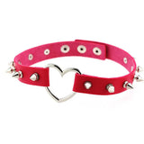 Women's Heart Choker Cosplay Collars - Rosy Red - Heart Choker - Medium - PU Leather - image 20