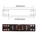 Unisex Leather Studded Wristband - Black - Gothic Bracelet - Medium - PU Leather - image 17