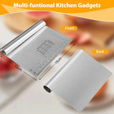 Stainless Steel Dough Cutter - Silver - Large Cake Tool 22cm - Medium - Stainless Steel - image 8