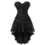Women's Victorian Gothic Corset Skirt Set - Black - 2 /  Corset Skirt Set - 6XL - Polyester - image 22