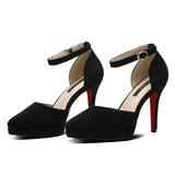 Women's Buckle Strap Formal Dress Shoes - Apricot - 1 / Matte / Shoes - 42 B - PU Leather - image 33