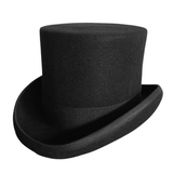 Men's Handcrafted Luxury Formal Top Hats - Gray - Hat 15cm - S(55cm) - Wool - image 5