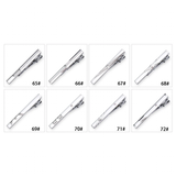 Men's 8 Pcs Metal Tie Clip Gift Sets - Small - Iron Alloy - image 21