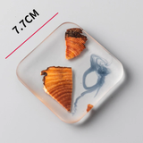 Pine Wood Resin Drink Coasters 6 Pcs - Brown - 1 / Square 6 Pcs Set and Base - Small - Pine Resin - image 9