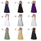 Funki Buys | Dresses | Women's Satin Sequin Evening Dress
