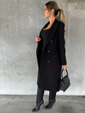 Funki Buys | Jackets | Women's Double Breasted Long Overcoat
