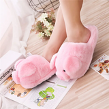 Women's Pink Pig Winter Soft Slippers - Pink - Pig Slippers - 9 B - Plush - image 5
