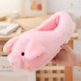 Women's Pink Pig Winter Soft Slippers - Pink - Pig Slippers - 9 B - Plush - image 9