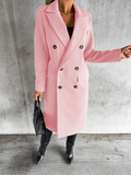 Funki Buys | Jackets | Women's Double Breasted Long Overcoat
