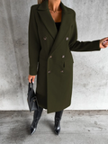 Funki Buys | Jackets | Women's Double Breasted Long Overcoat