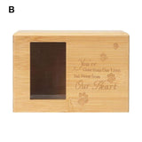 Funki Buys | Cremation Urns | Pet Urns Bamboo Photo Urn - Beige - A / Pet Cremation Urn / Bamboo / 6.3 x 4.3 x 4.3" - image 8