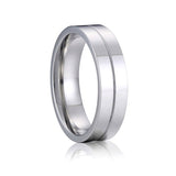 Men's Women's Titanium Wedding Rings - Silver - 1 - SRS035s - Ring - 5 - Titanium - image 16