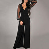 Women's Sassy Wide Leg Evening Pant Suit - Black - Wide Leg Evening Pant Suit - 3XL - Polyester Chiffon - image 19