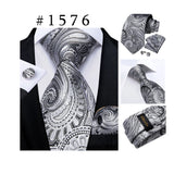 Men's 3 Pcs Luxury Formal Tie Sets - MJ-7189 - One Size - Silk/Polyester - image 46