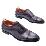 Men's Elegant Leather Oxford Brogue Shoe - Black - Formal Shoes - 12 B - Genuine Leather - image 39