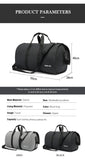 Duffle Bags Gym Travel Work Carry Bag - Grey - Style 1  With Shoes Pocket - Medium - Oxford Nylon - image 23