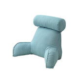 Armrest Reading Pillow Detachable - Sky Blue - Backrest Pillow - Medium - Polyester Cotton - image 8
