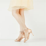 Women's Rhinestone Bridal Stilettos - Champagne - Evening Shoe - 15 B - Silk - image 35