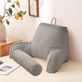 Armrest Reading Pillow Detachable - Sky Blue - Backrest Pillow - Medium - Polyester Cotton - image 13