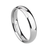 Men's Women's Titanium Bridal Bands - Silver - 2 - 4mm - Wedding Band - 6 - Titanium - image 5