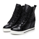 Women's Canvas High Rise Ankle Sneaker - White - Lace Up - 7 B - Canvas - image 36