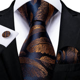 Funki Buys | Neckties | Men's 3 Pcs Paisley Wedding Tie Sets