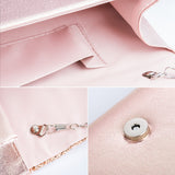 Handbags Women's Evening Clutch Purse - Gold - Clutch Purse - Small - Satin - image 11