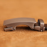 Men's Leather Handmade Automatic Belts - Black - Men's Belt - 135cm - Genuine Leather - image 5