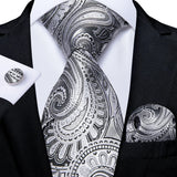 Men's 3 Pcs Luxury Formal Tie Sets - MJ-1576 - One Size - Silk/Polyester - image 13