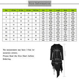 Men's Dark Gothic Long Hooded Jacket - Black - Long Hooded Jacket - 4XL - Polyester - image 9