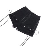 Women's Gothic Denim Summer Shorts - Black - Shorts - XXL - Polyester Denim - image 18
