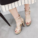 Women's Platform Gladiator Glitter Sandals - Silver - Gladiator Sandals - 48 B - PU Leather - image 10