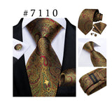 Men's 3 Pcs Luxury Formal Tie Sets - MJ-7189 - One Size - Silk/Polyester - image 49