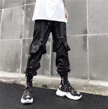 Men's Punk Goth Streetwear Cargo Pants - Black - 1 / Evb60 / Pants - XXXL - Polyester - image 35