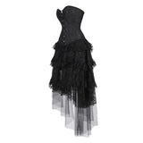 Women's Victorian Gothic Corset Dress - Black 1 / Black 1 - 2340 / 6523 - 6XL - Polyester - image 1