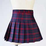 Women's Harajuku Preppy Plaid Mini Skirts - Grey - 8710-ZQ - Plaid Mini Skirt - XXXL - Polyester - image 3