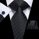 Men's 3 Pcs 100% Silk Luxury Tie Sets - C-3127 - One Size - Silk - image 7